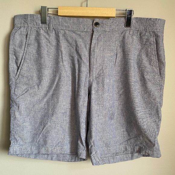 Jack & Jones Cotton / Linen Blend Men's Grayish-Blue Walking Shorts Size XXL - Picture 1 of 13